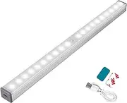 Closet Lights, Under Cabinet Lights Motion Sensor, USB Rechargeable Night Light Bars, Large Capacity Battery Operated Night Light for Wardrobe, Kitchen, Closets, Wall, Hallway (30cm)