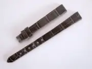 Van Cleef & Arpels Charcoal Grey Alligator Strap 10.5mm for Sweet Charms 21 New