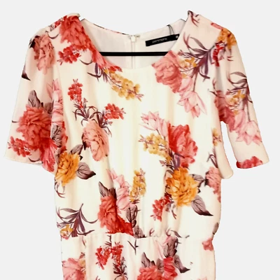 Women's Floral Fit and Flare Dress Size 8 Multicolour New Portmans