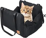 Car Seat for Dogs, Dog Car Seat | Rear Seat Car Bed for Pets, Cat Carrier Bed, Slide Side Puppy for Easy Access, Pet