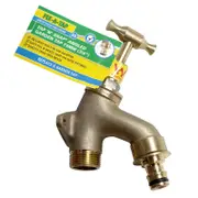 FIX-A-TAP 19mm T-Handle Angled Garden Tap N Snap Tap With Back Plate