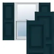 Ekena Millwork Lifetime Vinyl LP2S14X03500MB Standard Two Equal Panel Vinyls,...