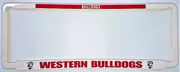 Western Bulldogs Car Number Plate Surrounds Set of 2