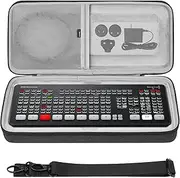 Geekria Audio Interface Carrying Case, Compatible with Blackmagic Design ATEM Mini (SWATEMMINICEXT) / ATEM Mini Extreme ISO (SWATEMMINICEXTISO), EVA Hard Shell Travel Bag (Dark Gray)