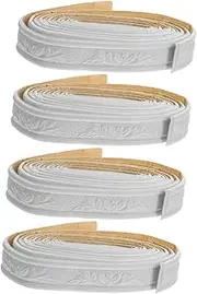 jojofuny Flexible Trim Molding Peel and Stick Wall Border Sturdy Foam Material for Wall Decor