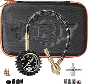 Grit Performance Tire Pressure Gauge (0-60 PSI) Heavy Duty, with Custom Foam Case, Chrome Caps & Valve Core Repair Tool, Rapid Air Pressure Gauge, Tire Deflators Offroad Accessories, 4x4 Tires