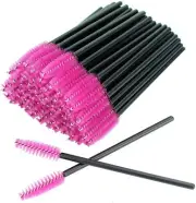 50Pcs Disposable Eyelash Brushes Mascara Wands Eye Lash Eyebrow Extensions Kits