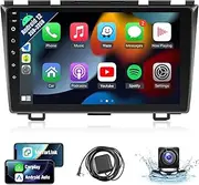 Naifay Android Car Stereo for Honda CRV 2007 2008 2009 2010 2011 Radio, 9inch Touch Screen for CRV Radio with Carplay Android Auto Bluetooth GPS WiFi FM SWC Mirrorlink Camera