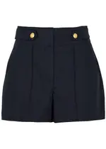 Veronica Beard Runo Linen-blend Shorts - Navy - 12 (UK 16 / XL) 12 (UK 16 / XL)
