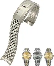 [FKMBD] 316L Stainless Steel Watchband 20mm Fit For Rolex Datejust Oyster Perpetual 36mm Watch Dial Strap Silver Golden Solid Wristband