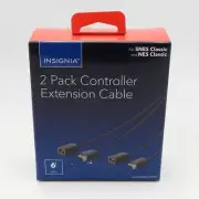 Insignia Two Extension Cable for Nintendo NES SNES Classic Controllers (Pair)