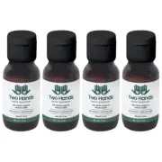 4PK Two Hands 50ml Hand Sanitiser/Sanitizer Tea Tree Oil/Aloe Vera Antibacterial