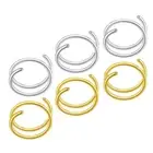 6 Pcs Spiral Nose Hoops Rings for Women Piercing Jewellery Miss