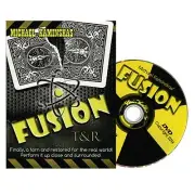 FUSION DVD BY MIKE KAMINSKAS MAGIC CARD TRICKS TORN & RESTORED CLOSE UP ILLUSION