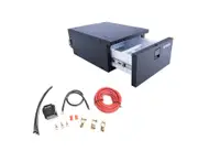 KINGS Stayzcool 30L Drawer Fridge Freezer 12V/24V 4WD SUV UTE + Dual Battery System Smart Isolator