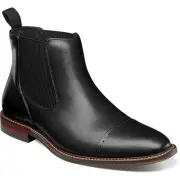 Stacy Adams Mens Maury Black Chelsea Boots Flats 9.5 Medium (D) BHFO 1883