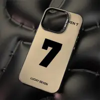 在飛比找Yahoo!奇摩拍賣優惠-幸運數字7iPhone15promax手機殼蘋果14Plus