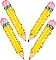 4PCS Giant Inflatable Pencil Balloon Crayon Props for Classroom Decorations Back to School Birthday Party Favors Eye Catching
