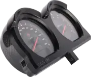 THRASHIN SUPPLY CO. Gauge Relocation Kit Black TSC-2707-1