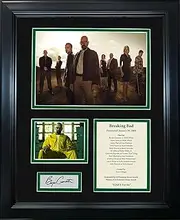 HOFSM.COM Hall of Fame Sports Memorabilia Framed Breaking Bad Walter White Bryan Cranston Facsimile Laser Engraved Signature Auto TV Series 11"x14" Photo Sig Collage