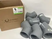 Case of 6 InnoFlue Vent 4” x 45° Gas Vent Elbows with Long Sockets ISELS0445 New