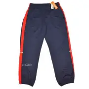 NWT $395 Heron Preston Navy Side Stripe Russian Logo Track Pants XXL AUTHENTIC