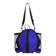 Basketball Bag Ball Backpack with Shoulder Strap/2 Side Mesh Pockets, Blue