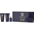 VERSACE DYLAN BLUE by Gianni Versace EDT 0.17 OZ MINI & SHOWER GEL 0.8 OZ & A...