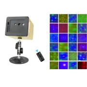 Mini Bluetooth Speaker Laser Light Sound Activated DJ Lighting W/ Remote Control