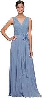 [Alex Evenings] Women's Sleeveless V-Neck Long