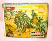 Vintage AIRFIX Civil War Artillery set S14- 33 HO-OO Scale Unpainted Pieces NEW