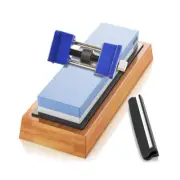 Knife Sharpening Stone 2 Sided Grit 1000/6000 Whetstone Set for Home Kitchen