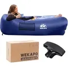 Inflatable Couch - Easiest Setup, Crazy Comfy & Ultralight - Blow up Navy