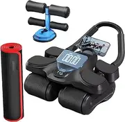 Roller Exercise Wheel, with Elbow Support, Timer, 200KG Load-Bearing, Track Width 290mm, for Fitness, Abdominal Health, Chest Expansion