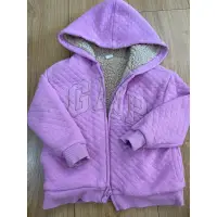 在飛比找蝦皮購物優惠-【 4Y 】正版 GAP 粉紫色 女童外套 粉色內刷毛外套 