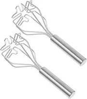 JECOMPRIS Stainless Steel Potato Ricer Masher Versatile Manual Tool for Mashing Potatoes Vegetables Ergonomic Design for Easy Operation Convenient Storage Food Grade Quality