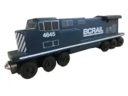Wooden Whittle Shortline Railroad BC Rail GE Dash C-44 DIESEL ENGINE 4645