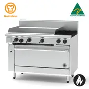 Goldstein Gas 2 Burners, 914 X 520 X 20 mm Griddle, 40'' Convection Oven Electric PFC36G240E-X