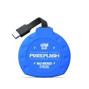 PixelFlash No-Bend Pins USB Type-C Compact Flash Card Reader CF Blue Color