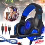 Gaming Headset Computer Game Headphones Deep With Microphone Bass Stereo