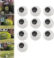 Halloween Eyes for Bushes,big Googly Eyes for Bushes,big Googly Eyes Self Adhesive,halloween Googly Eyes for Bushes,giant Wiggle Googly Eyes,Large Black White Googly Eyes for Decorations (10pcs-100mm)
