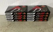 TDK D-60 Cassette Tape - 8 New Sealed