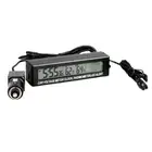 Compact 3 in 1 Car Clock Thermometer Voltage Meter with Year/Month/Day Display