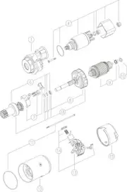 Mahle Starter Motor for Fiat 8.1L OM-8365.05.555 7.81- - 12.89