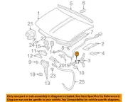 GM OEM 85-24 Acadia Limited Hood Hood Components-Release Cable Clip 20087231