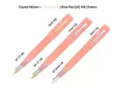 Osprey Milano - Rose Quartz Fountain Pen with ULTRA-FLEX nib EEF/EF/F/M/B