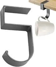 Purse Hook for Table - Under Desk Headphone Holder - Multifunctional Portable 5-Shaped Hook, Movable Table Rack, Heavy Duty Organizer for Clothes Hats Coats
