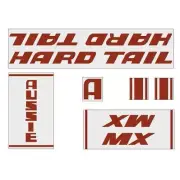 Reliance - Hardtail MX- Red decal set - old school bmx