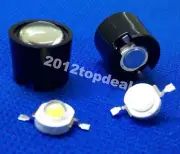 50pcs Black 10°Degree LED LENS Reflector Collimator for 1W 3W 5W Hihg Power LED