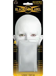 Latex White Bald Cap SFX Costume Prosthetic
